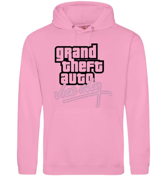 Женская толстовка (худи) Grand theft auto Vice city Розовый фото