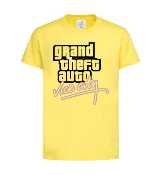 Детская футболка Grand theft auto Vice city Лимонный фото