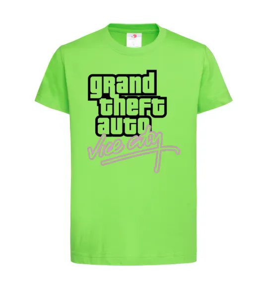 Детская футболка Grand theft auto Vice city Лаймовый фото