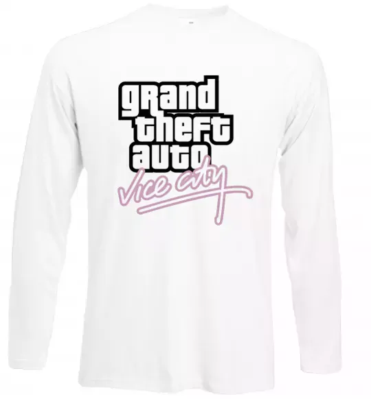 Лонгслив Grand theft auto Vice city Белый фото