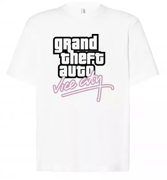 Футболка Оверсайз Grand theft auto Vice city Белый фото