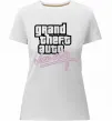 Жіноча преміум футболка Grand theft auto Vice city Білий фото
