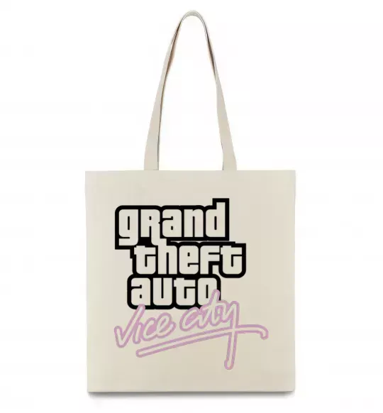 Эко-сумка Grand theft auto Vice city Бежевый фото