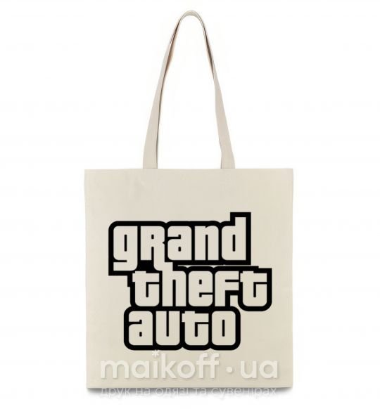 Эко-сумка GTA logo Бежевый фото