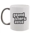 Чашка з кольоровою ручкою GTA logo Срібло фото