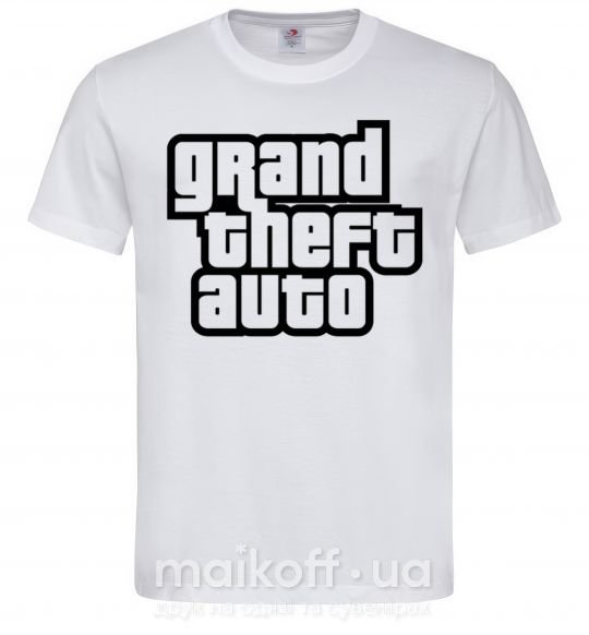 Мужская футболка GTA logo Белый фото