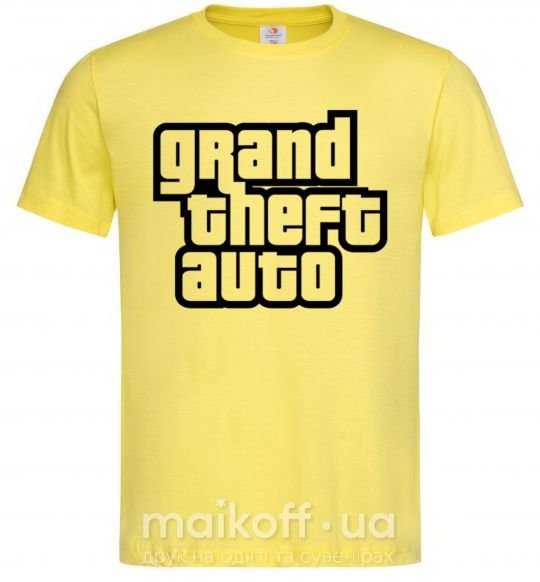 Чоловіча футболка GTA logo Лимонний фото