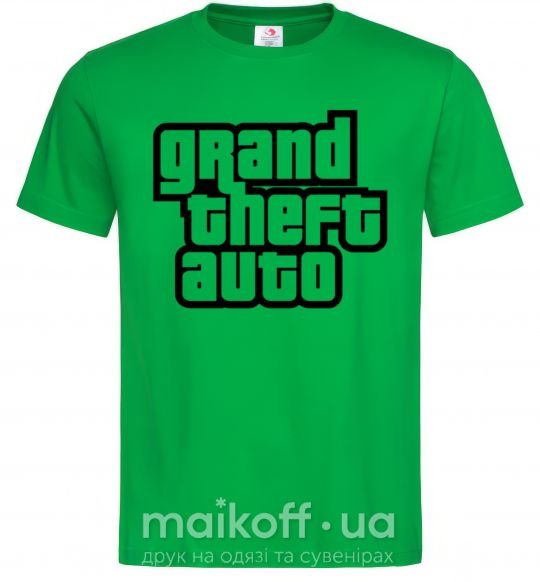Мужская футболка GTA logo Зеленый фото