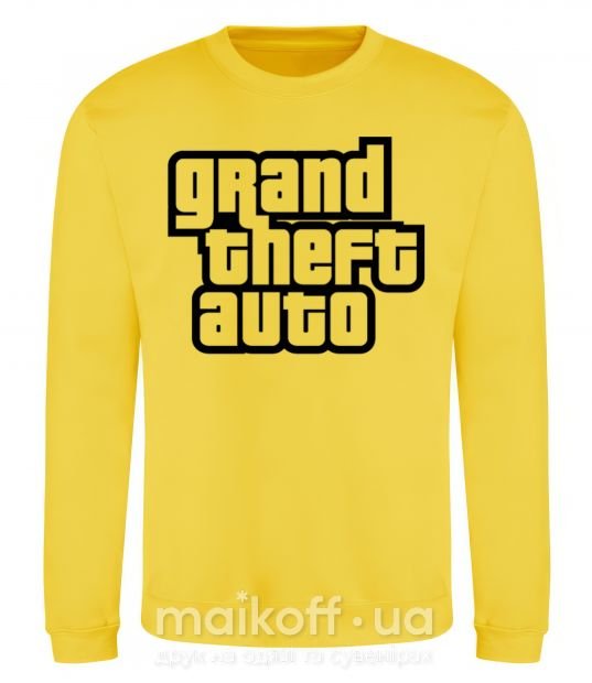 Світшот GTA logo Сонячно жовтий фото