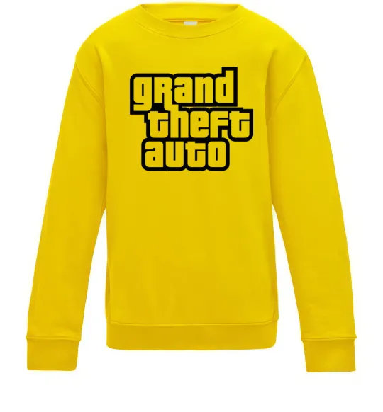 Дитячий світшот GTA logo Сонячно жовтий фото