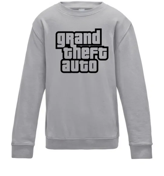 Дитячий світшот GTA logo Сірий меланж фото