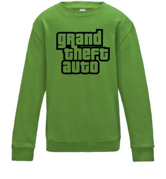 Дитячий світшот GTA logo Лаймовий фото
