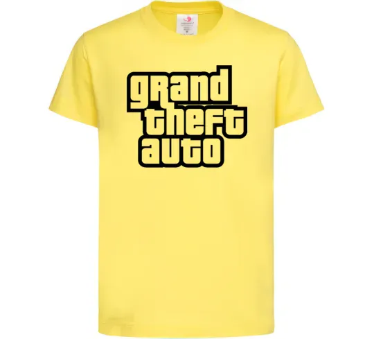Дитяча футболка GTA logo Лимонний фото