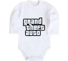 Дитячий бодік GTA logo Білий фото