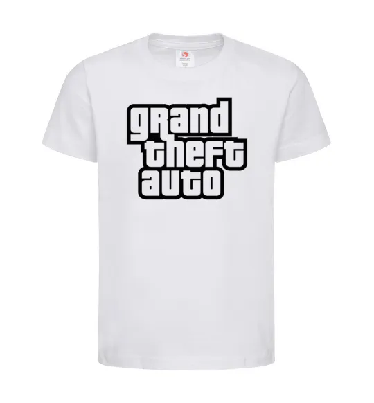 Детская футболка GTA logo Белый фото