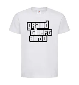 Детская футболка GTA logo Белый фото