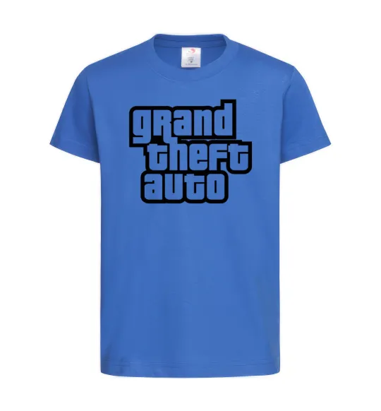 Детская футболка GTA logo Ярко-синий фото