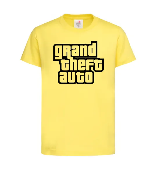 Детская футболка GTA logo Лимонный фото