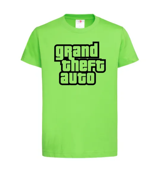 Детская футболка GTA logo Лаймовый фото