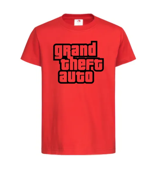 Детская футболка GTA logo Красный фото