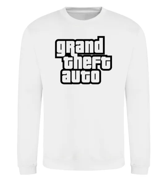 Свитшот GTA logo Белый фото