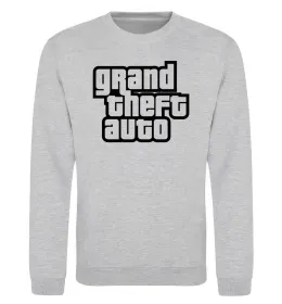 Світшот GTA logo Сірий меланж фото
