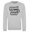 Свитшот GTA logo Серый меланж фото