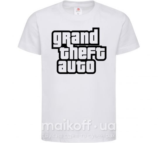 Дитяча футболка GTA logo Білий фото