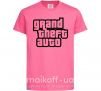 Детская футболка GTA logo Ярко-розовый фото