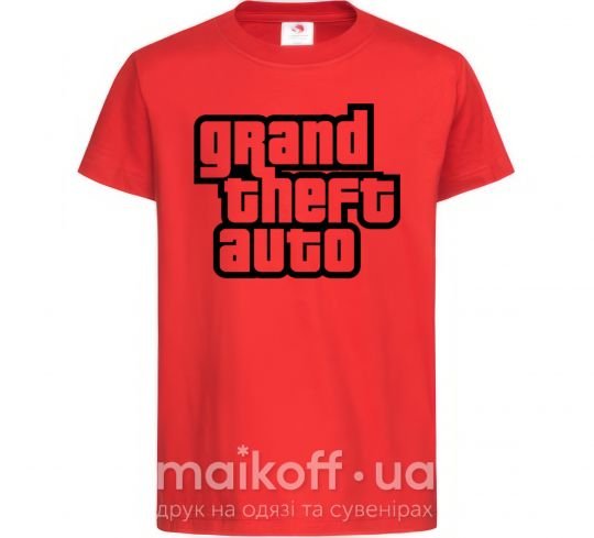 Дитяча футболка GTA logo Червоний фото