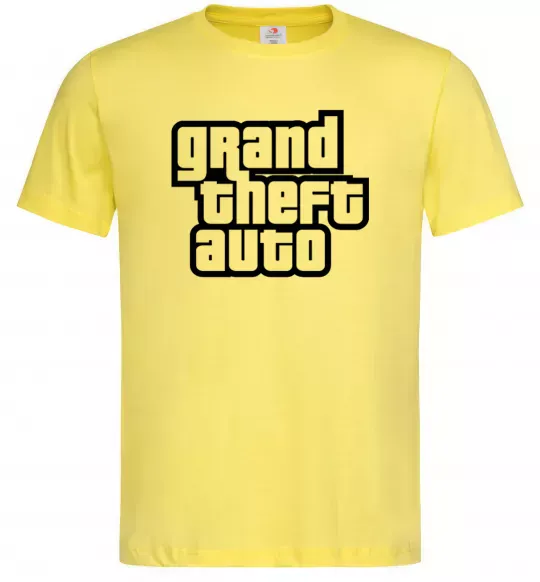 Чоловіча футболка GTA logo Лимонний фото