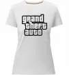 Жіноча преміум футболка GTA logo Білий фото