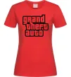 Жіноча футболка GTA logo Червоний Жіноча футболка GTA logo Червоний фото