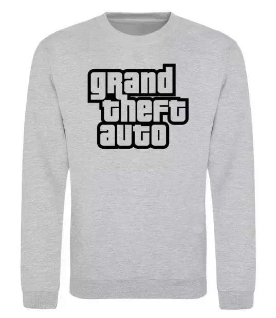 Світшот GTA logo Сірий меланж фото