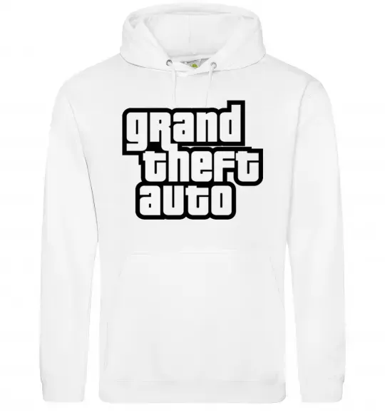 Чоловіча толстовка (худі) GTA logo Білий фото