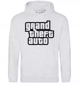 Чоловіча толстовка (худі) GTA logo Сірий меланж фото