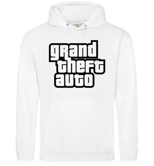Женская толстовка (худи) GTA logo Белый фото