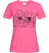 Женская футболка Ліса та Барт Ярко-розовый фото