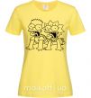 Женская футболка Лиса и Барт Лимонный фото