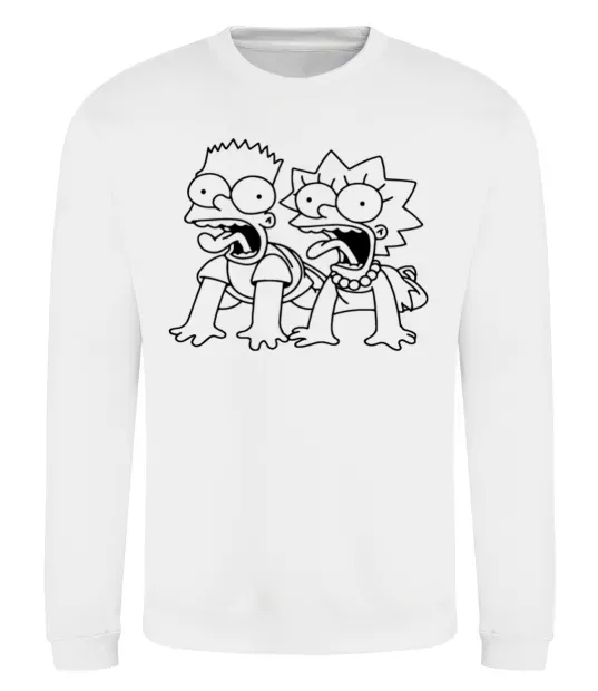 Свитшот Ліса та Барт Белый фото