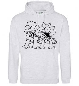 Чоловіча толстовка (худі) Ліса та Барт Чоловіча толстовка (худі) Ліса та Барт