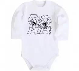 Детский боди Гомер під ковдрою Белый фото Детский боди Гомер під ковдрою Белый фото