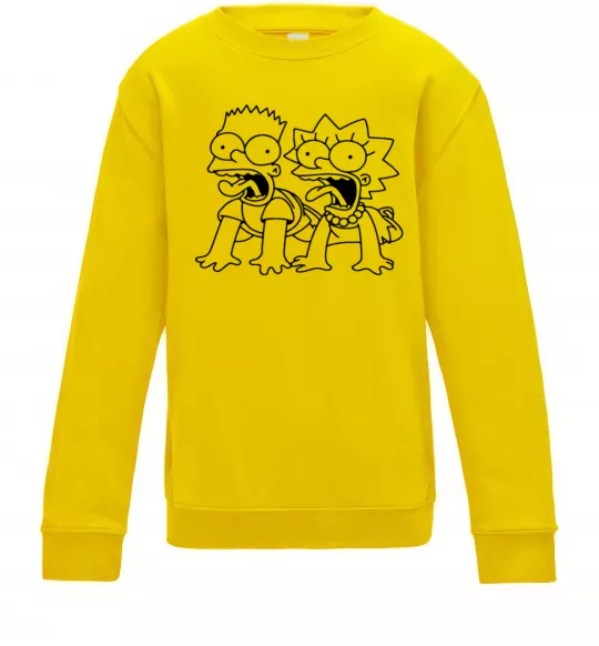 Детский Свитшот Ліса та Барт Солнечно желтый фото