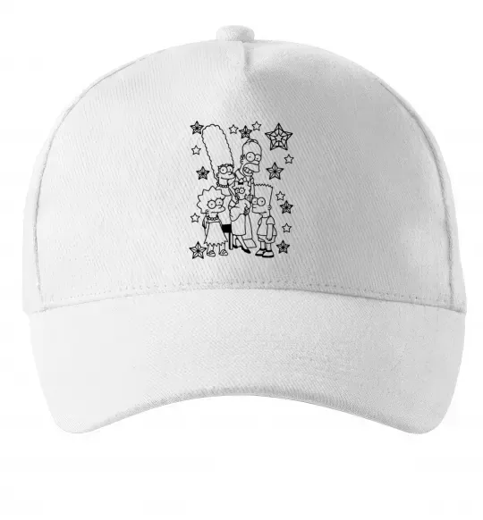 Кепка Сімпсони в зірках Белый фото