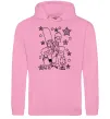 Жіноча толстовка (худі) Сімпсони в зірках Рожевий фото