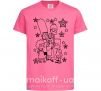 Детская футболка Симпсоны в звездах Ярко-розовый фото