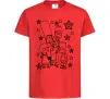 Дитяча футболка Сімпсони в зірках Червоний фото