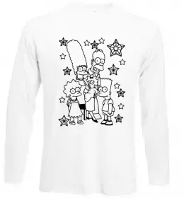 Лонгслів Гомер українець Білий фото