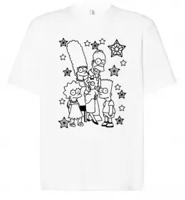 Футболка Оверсайз Сімпсон українець Белый фото Футболка Оверсайз Сімпсон українець Белый фото