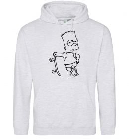 Чоловіча толстовка (худі) Барт зі скейтом Чоловіча толстовка (худі) Барт зі скейтом